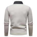 Herren modischer Pullover mit modernem Kragen und hochwertigem Material