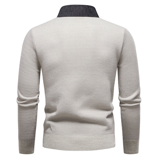 Herren modischer Pullover mit modernem Kragen und hochwertigem Material R&B