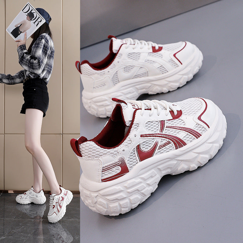 Damen Sportliche Chunky Sneaker mit atmungsaktivem Mesh-Obermaterial und federleichtem Dämpfungssystem R&B