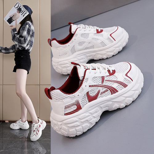 Damen Sportliche Chunky Sneaker mit atmungsaktivem Mesh-Obermaterial und federleichtem Dämpfungssystem R&B
