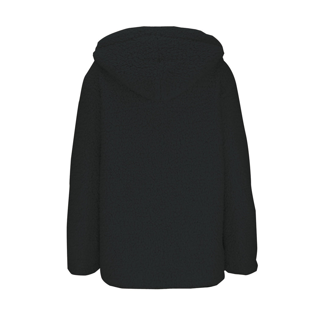 Damen kuschelige Fleecejacke mit Kapuze und praktischen Taschen R&B