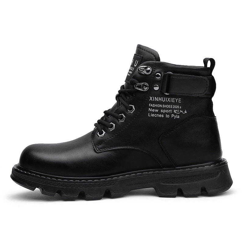 Herren robuste Schnürstiefel mit dämpfender Sohle R&B