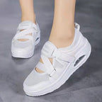 Damen Sportliche Sneakers mit atmungsaktivem Mesh-Obermaterial und gepolsterter Sohle R&B