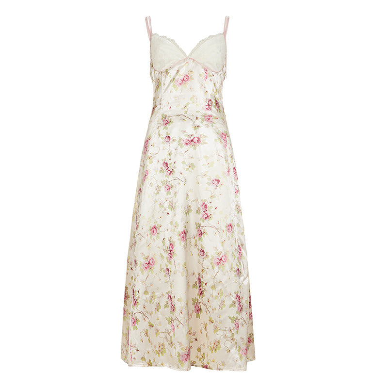 Damen Sommerliches Nachthemd mit floralen Akzenten R&B