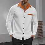 Herren Schicke Langarmhemd R&B
