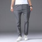 Herren modische und bequeme Chino-Hose mit elastischem Bund R&B