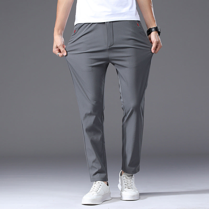 Herren modische und bequeme Chino-Hose mit elastischem Bund R&B