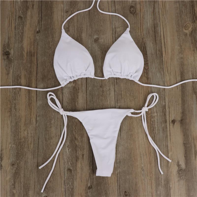 Damen Bikini-Set mit verstellbaren Trägern und minimalistischem Design R&B