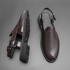 Herren Atmungsaktive Leder-Sandalen mit verstellbarem Riemensystem R&B