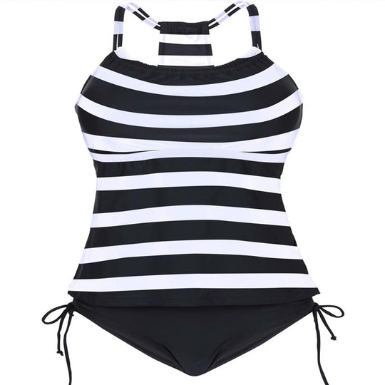 Damen Tankini-Set mit verstellbaren Trägern und raffinierten Details R&B