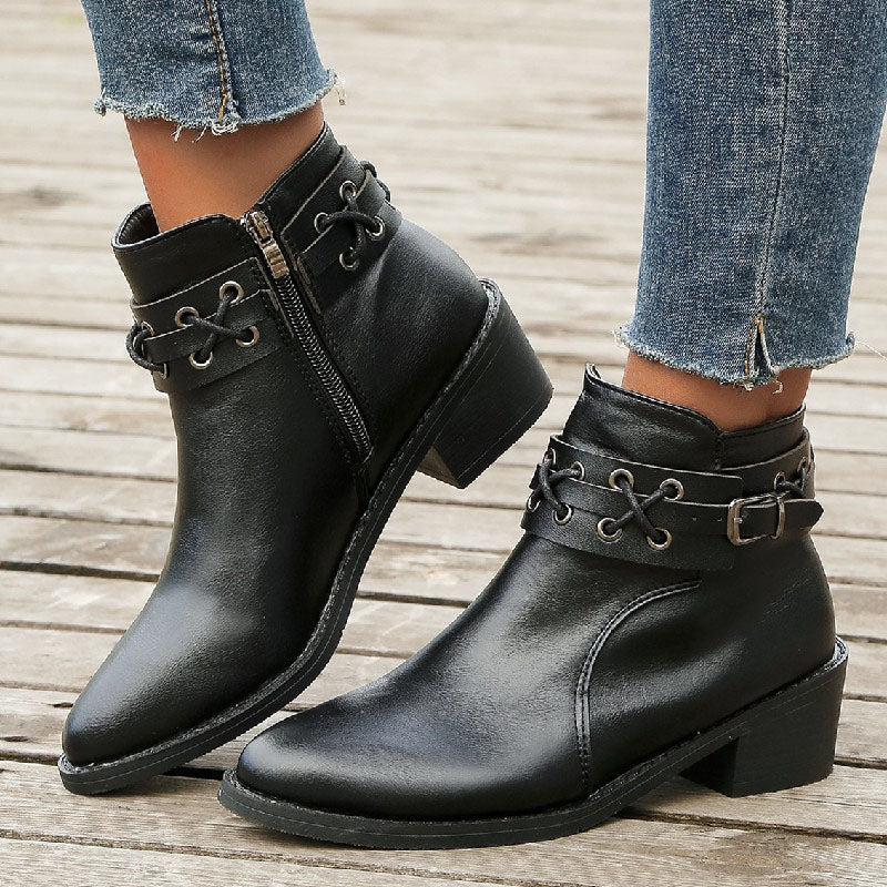 Vintage Spitzenschuh Stiefel R&B
