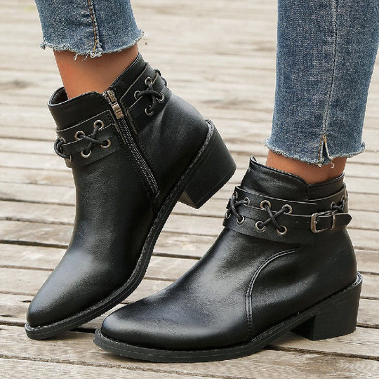 Vintage Spitzenschuh Stiefel R&B