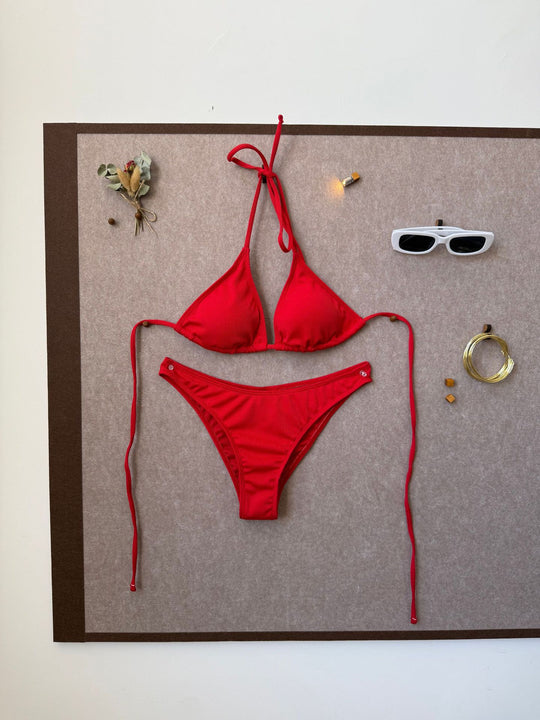 Damen Triangel-Bikini mit Raffung R&B