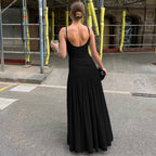 Damen Maxikleid mit einzigartigem Wickeldesign und taillierter Silhouette R&B