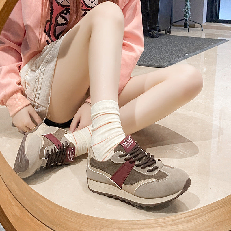 Damen modische Freizeitsneaker mit strapazierfähiger Oberfläche und dämpfendem Sohlenprofil R&B
