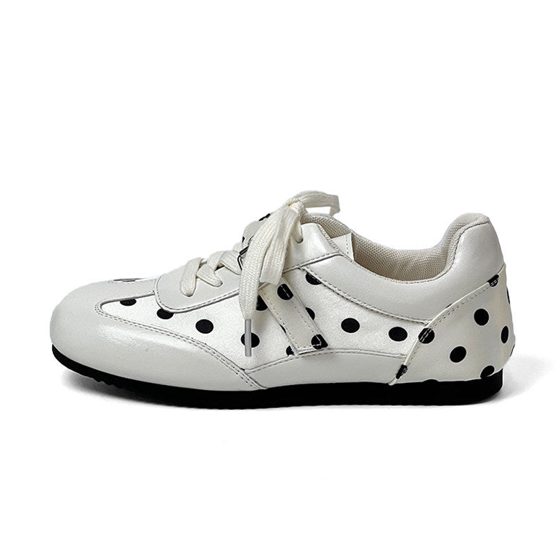Damen sportliche Sneakers mit modischem Punktedesign R&B