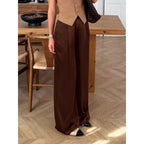 Damen Elegante weite Hose mit hohem Bund und komfortablem Schnitt R&B