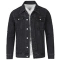 Herren Jeansjacke im modernen Slim-Fit Design mit praktischen Taschen und robusten Nieten R&B