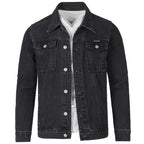 Herren Jeansjacke im modernen Slim-Fit Design mit praktischen Taschen und robusten Nieten R&B