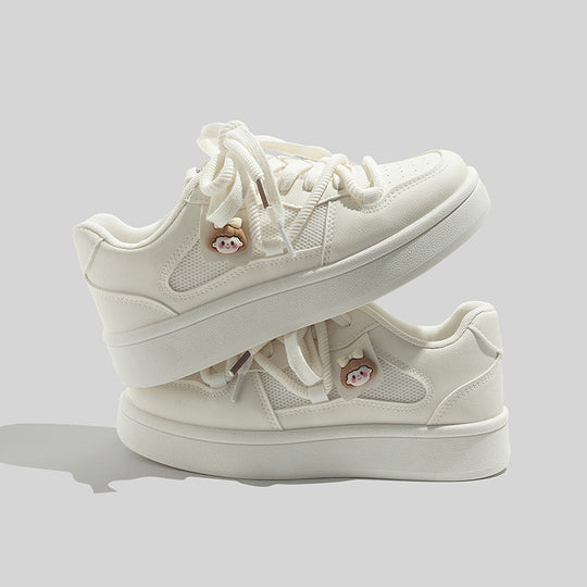 Damen Sneakers mit atmungsaktiven Mesh-Einsätzen und dekorativen Details R&B