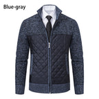 Herren gesteppte Freizeitjacke mit hochschließendem Kragen und praktischen Taschen R&B