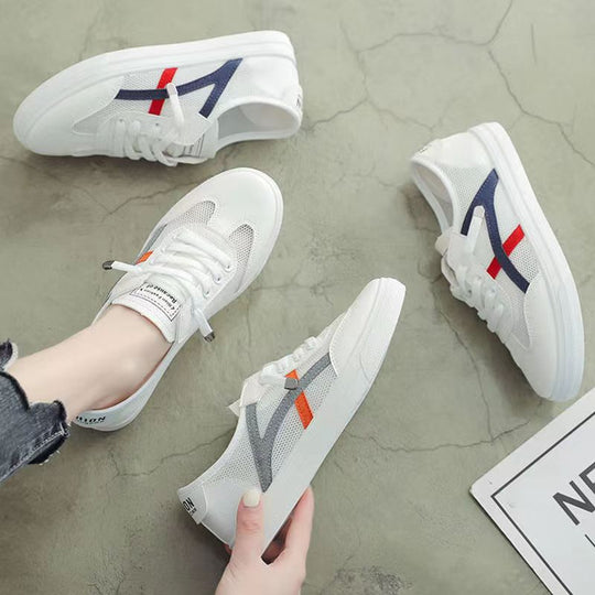 Damen sportliche Sneaker mit atmungsaktivem Mesh-Obermaterial R&B