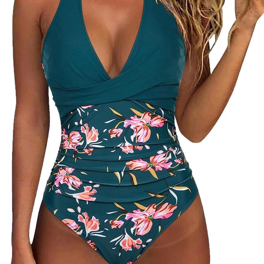 Damen Floral Design Badeanzug R&B