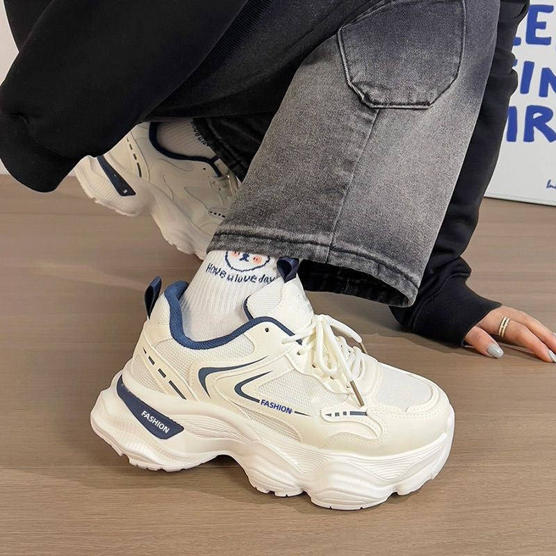 Damen Modische Chunky Sneakers mit dämpfendem Komfort und atmungsaktivem Obermaterial R&B
