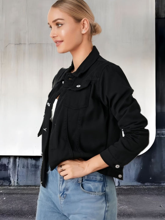 Damen Lässige Utility-Jacke mit strukturierten Details R&B