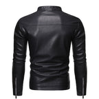 Herren jacke mit modernem Stehkragen und glattem Finish R&B