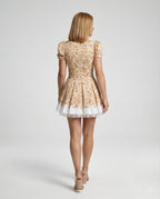 Damen Tüll Abendkleid mit Korsage
