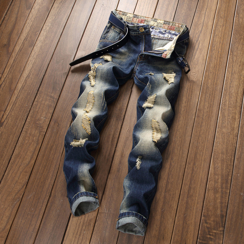 Herren Destroyed Jeans R&B