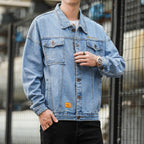 Herren Denimjacke im lässigen Stil mit funktionalen Pattentaschen und robustem Design R&B
