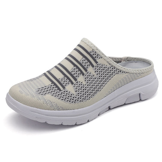 Damen nan ergonomischer Strick-Mule mit offener Ferse gepolsterter Komfortinnensohle und flexibler Leichtlaufsohle R&B