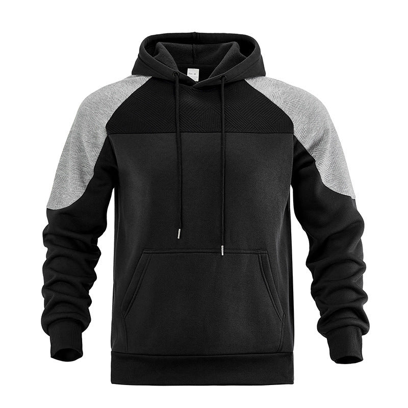 Herren Kapuzenpullover mit Sportlichem Design und Kontrastdetails R&B