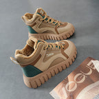 Damen Sportliche High-Top Sneakers mit gefüttertem Innenbereich und rutschfester Sohle