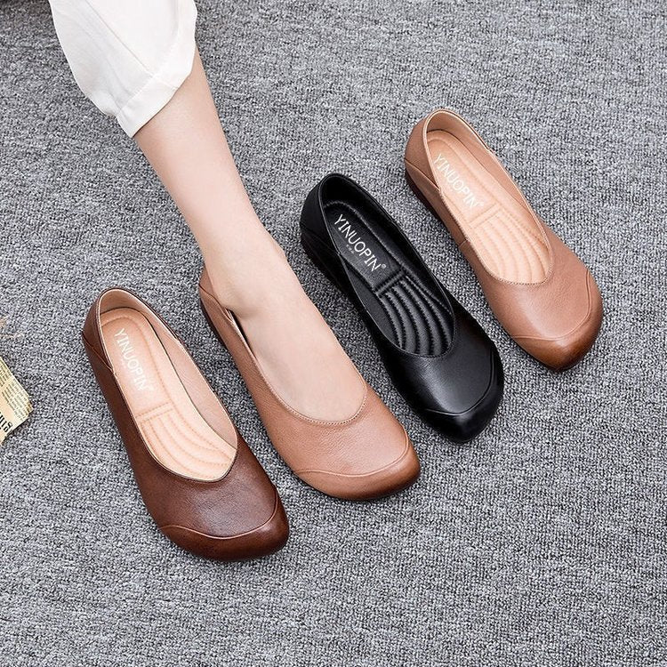 Damen nan elegante Slipper-Ballerina mit ergonomischem Komfortfußbett und dezenter Ziernaht R&B