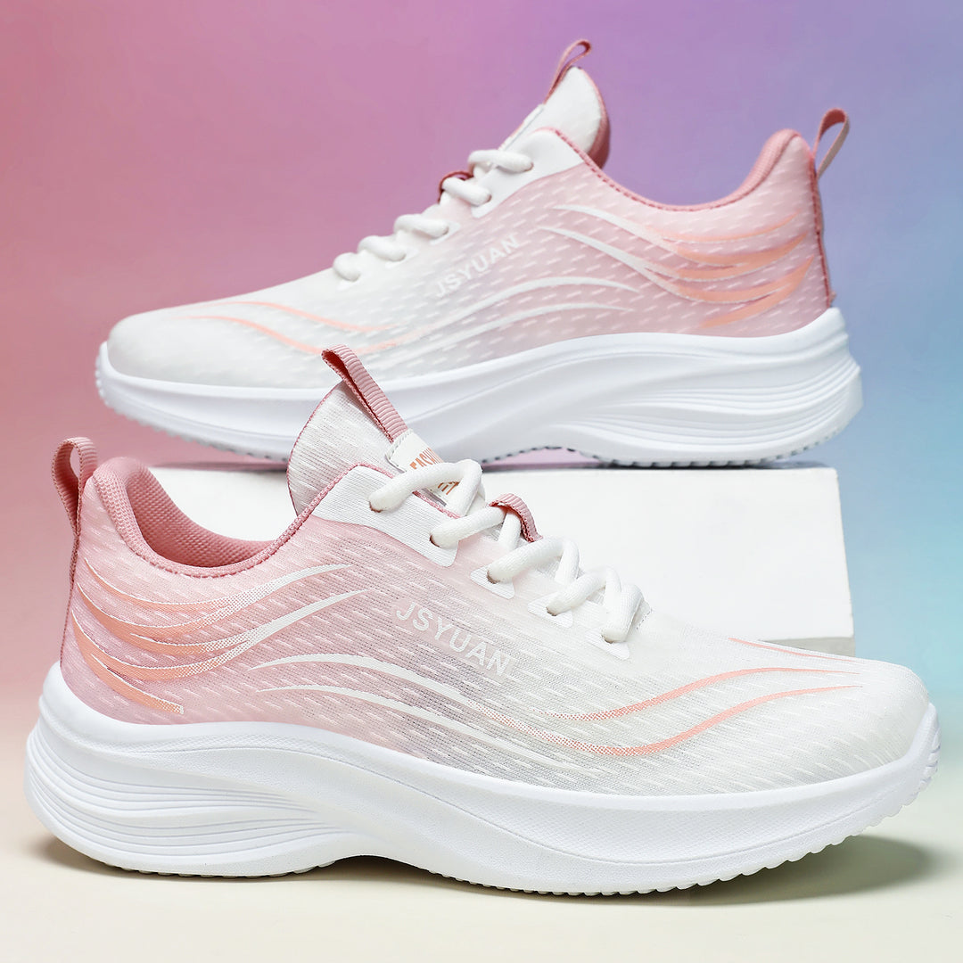 Damen Leichte und atmungsaktive Lauf-Sneaker mit flexiblem Obermaterial R&B