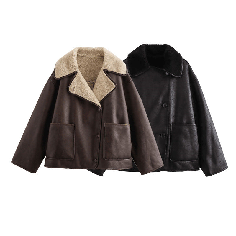 Damen Wendejacke mit kuscheligem Futter R&B