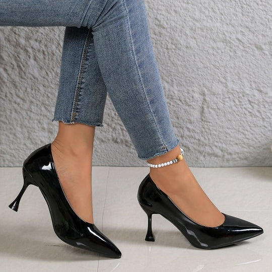 Damen Lackleder Stiletto-Pumps mit eleganter Absatzgestaltung R&B