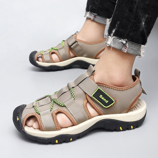 Herren Freizeit-Sandalen mit praktischem Klettverschluss und rutschfester Sohle R&B
