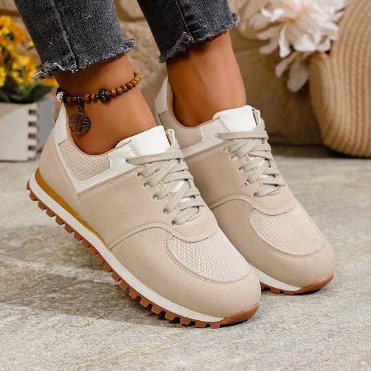 Damen Sportliche Freizeitsneaker mit atmungsaktivem Obermaterial und rutschfester Sohle R&B