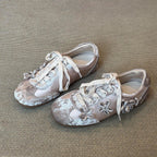 Damen trendige Sneaker mit floralem Dekor und komfortabler Sohlenstruktur R&B