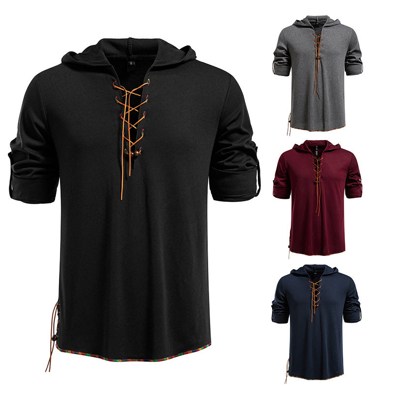 Damen Kapuzenpullover mit einzigartigem Kordelzug und lässigem Schnitt R&B