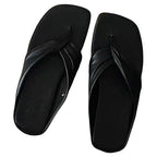 Damen Zehentrenner-Sandalen mit geflochtenen Riemen und komfortablem Fußbett R&B