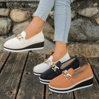 Damen Slip-On Sneakers mit stilvollem Kettendetail und Komfortsohle R&B
