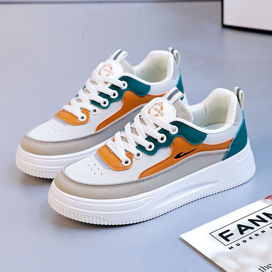 Damen sportliche Sneaker mit luftiger Sohle und verstärktem Fersenschutz R&B