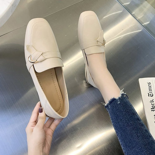 Damen elegante Loafers mit modischem Zierschmuck R&B
