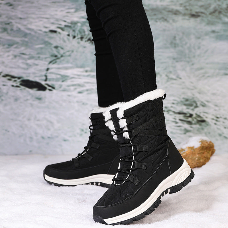 Damen Winterstiefel mit isoliertem Futter und rutschfester Sohle R&B