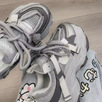 Damen Sportliche Chunky Sneakers mit atmungsaktiven Mesh-Elementen R&B